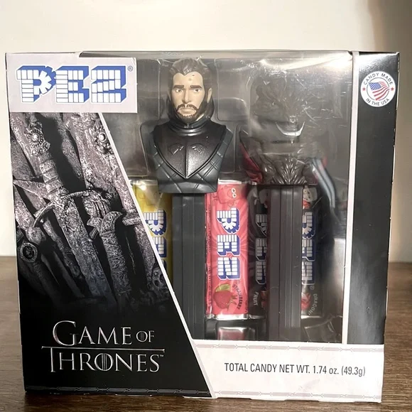 Game of Thrones PEZ Dispenser, Jon Snow and Dragon. NIB - Picture 1 of 5